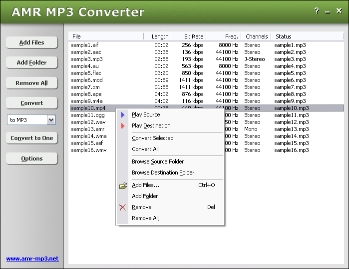 AMR MP3 Converter